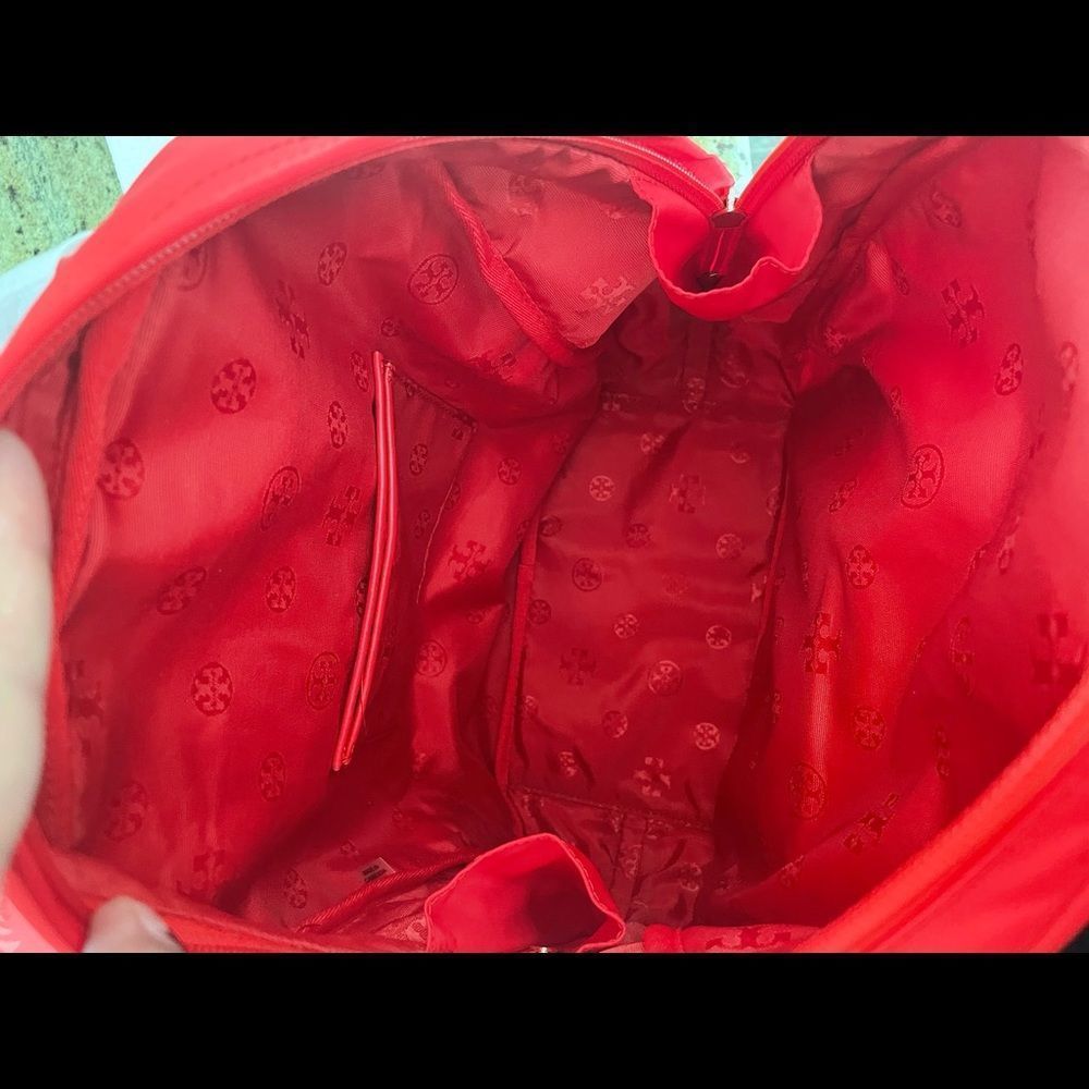 New Tory Burch Ella backpack  nylon in red ❣️ - Picture 7 of 9